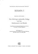 Cover of: Resafa by Deutsches Archäologisches Institut.