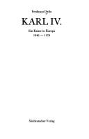 Cover of: Karl IV.: ein Kaiser in Europa, 1346-1378