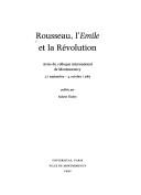 Rousseau, l'Emile et la Revolution