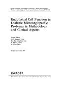 Cover of: Endothelial Cell Function in Diabetic Microangiopathy: Problems in Methodology and Clinical Aspects (Frontiers in Diabetes)