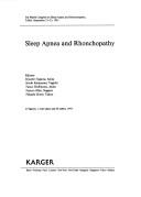 Cover of: Sleep apnea and rhonchopathy