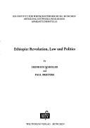 Cover of: Ethiopia: Revolution, law and politics (Afrika-Studien)