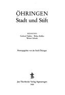 Cover of: Ohringen: Stadt und Stift (Forschungen aus Wurttembergisch Franken)