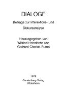 Cover of: Dialoge: Beitr. zur Interaktions- u. Diskursanalyse