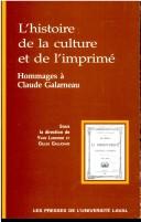 Cover of: L' histoire de la culture et de l'imprimé by Yvan Lamonde