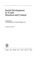 Cover of: Social Development in Youth Structure and Content (Contributions to Human Development Ser)