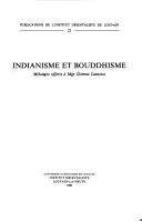 Cover of: Indianisme Et Bouddhisme. Milanges Offerts Mgr. Itienne Lamotte. (Publications de L'Institut Orientaliste de Louvain) by Etienne Lamotte