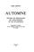 Cover of: Automne