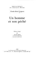 Cover of: Un homme et son péché by Grignon, Claude-Henri