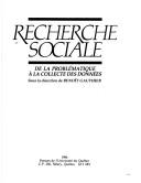 Cover of: Recherche sociale by ss la dir. de Benoît Gauthier.