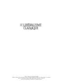 Cover of: Le Libéralisme classique