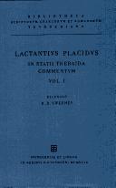 Cover of: In Statii Thebaida commentum by Lactantius Placidus, Lactantius Placidus