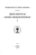 Cover of: Monumentum Georg Morgenstierne.