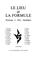 Cover of: Le Lieu et la formule