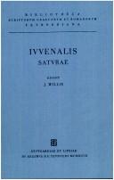 Cover of: Iuvenalis Saturae by Juvenal, Juvenal