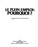 Cover of: Le plein emploi, pourquoi?