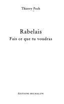 Cover of: Rabelais: fais ce que tu voudras