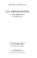 Cover of: Les troubadours et l'Etat toulousain avant la Croisade (1209) by textes réunis par Arno Krispin.