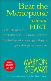 Cover of: Beat the Menopause Without HRT by Maryon Stewart