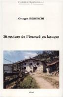 Structure de l'énoncé en basque by Georges Rebuschi