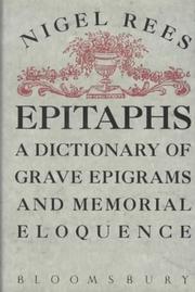 Cover of: Epitaphs by Nigel Rees