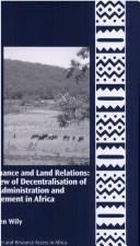 Cover of: Governance and land relations | Liz Wily