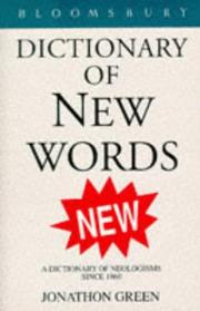 Cover of: Dictionary of New Words