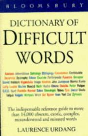 Cover of: Bloomsbury Dictionary of Difficult Words by Laurence Urdang