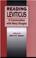 Cover of: Reading Leviticus