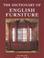 Cover of: Dictionary of English Furniture lam Vol I, II, & III