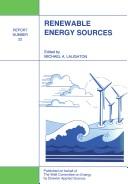 Cover of: Renewable energy sources
