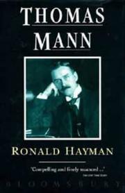 Cover of: Thomas Mann by Ronald Hayman