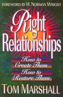 Cover of: Right Relationships