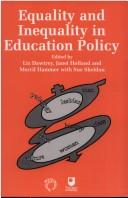 Cover of: Equality and inequality in education policy by edited by Liz Dawtrey ... [et al.].