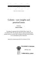 Cover of: Colistin - New Insights & Practical Issues (International Congress and Symposium)