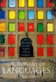 Cover of: Dictionary of Languages by Andrew Dalby