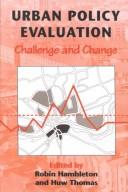 Cover of: Urban Policy Evaluation by 