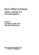 Cover of: From Office to School: Special Language and Internalization