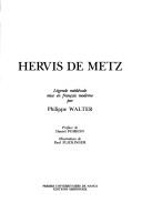 Cover of: Hervis de Metz by Philippe Walter