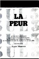 La Peur by Alain Morvan