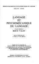 Cover of: Langage et psychomécanique du langage by sous la direction de A. Joly et W.H. Hirtle.