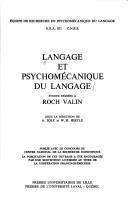 Cover of: Langage et psychomecanique du langage by 