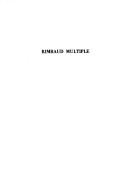 Cover of: Rimbaud multiple by dirigé par Alain Borer, Jean-Paul Corsetti et Steve Murphy ; préfacé par Alain Borer.