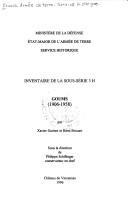 Cover of: Inventaire de la sous-série 3H by France. Armée de terre. Service historique.