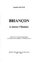 Cover of: Briançon: à travers l'histoire