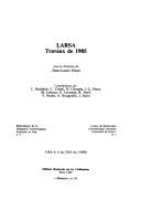 Cover of: Larsa by sous la direction de Jean-Louis Huot ; contributions de L. Bachelot ... [et al.].