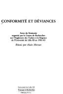 Conformité et déviances by Alain Morvan