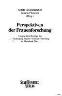 Cover of: Perspektiven der Frauenforschung by 