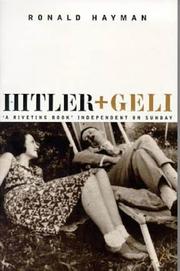 Cover of: Hitler + Geli by Ronald Hayman