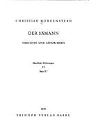 Cover of: Der Samann: Gedichte und Aphorismen (Samtliche Dichtungen ; Bd. 17)